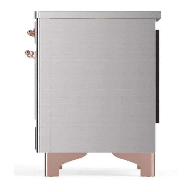 ILVE Majestic II 36" Induction Freestanding Range in Stainless Steel with Copper Trim, UMI09NS3SSP