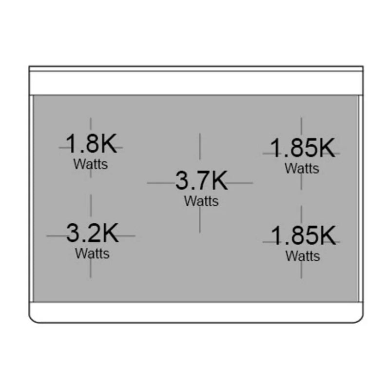 ILVE Majestic II 36" Induction Freestanding Range in Blue Grey with Brass Trim, UMI09QNS3BGG