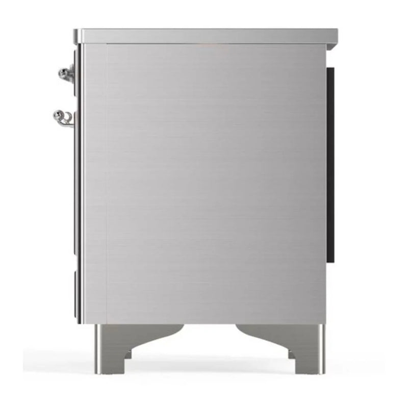 ILVE Majestic II 36" Induction Freestanding Range in Stainless Steel with Chrome Trim, UMI09QNS3SSC