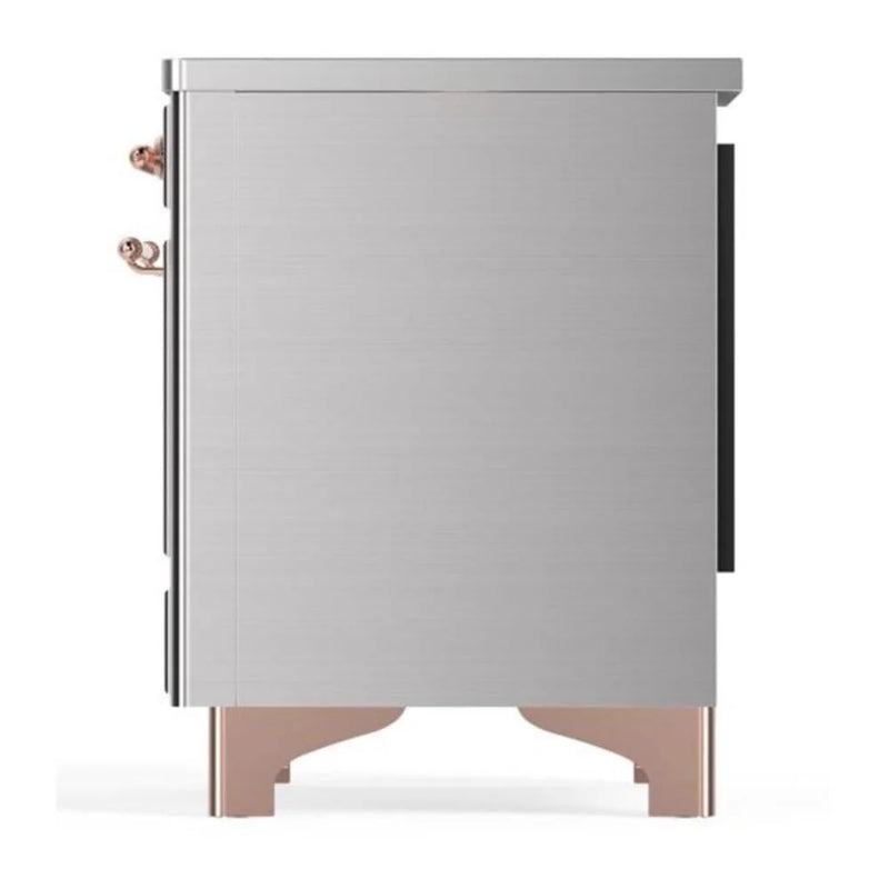 ILVE Majestic II 36" Induction Freestanding Range in Stainless Steel with Copper Trim, UMI09QNS3SSP