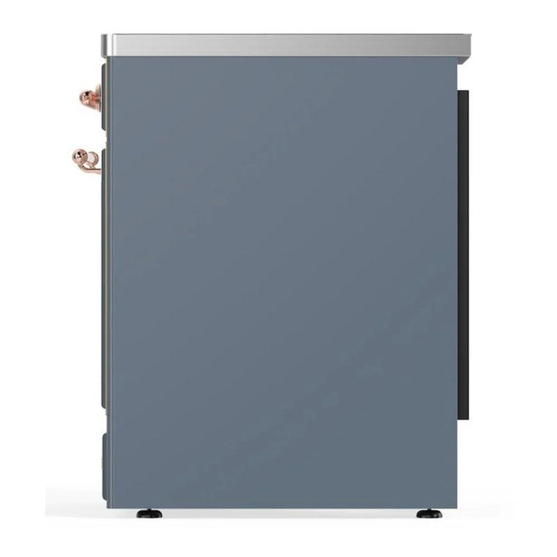 ILVE Majestic II 30" Induction Freestanding Range in Blue Grey with Copper Trim, UMI30NE3BGP