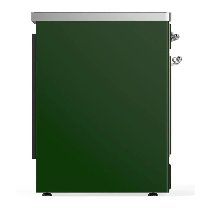 ILVE Majestic II 30" Induction Freestanding Range in Emerald Green with Chrome Trim, UMI30NE3EGC