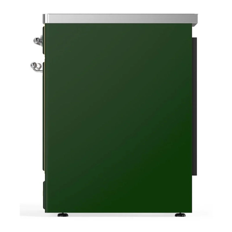 ILVE Majestic II 30" Induction Freestanding Range in Emerald Green with Chrome Trim, UMI30NE3EGC