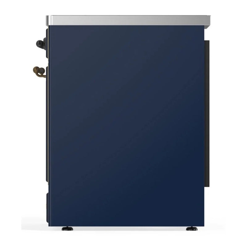 ILVE Majestic II 30" Induction Freestanding Range in Midnight Blue with Burnished Trim, UMI30NE3MBB