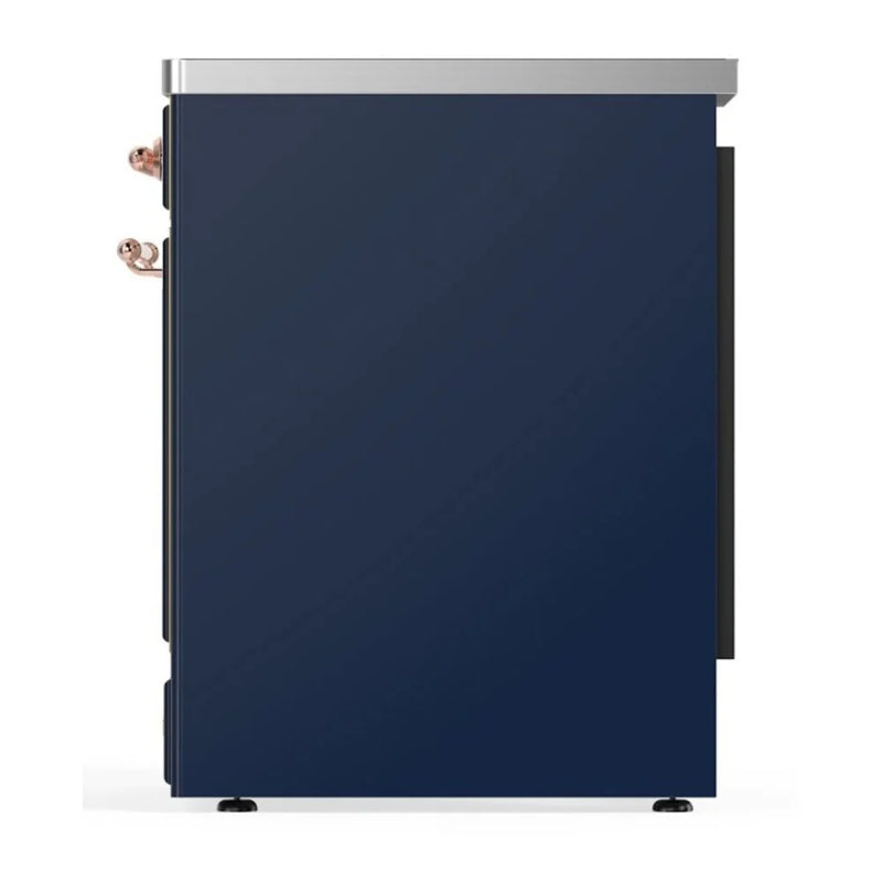 ILVE Majestic II 30" Electric Freestanding Range in Midnight Blue with Copper Trim, UMI30NE3MBP