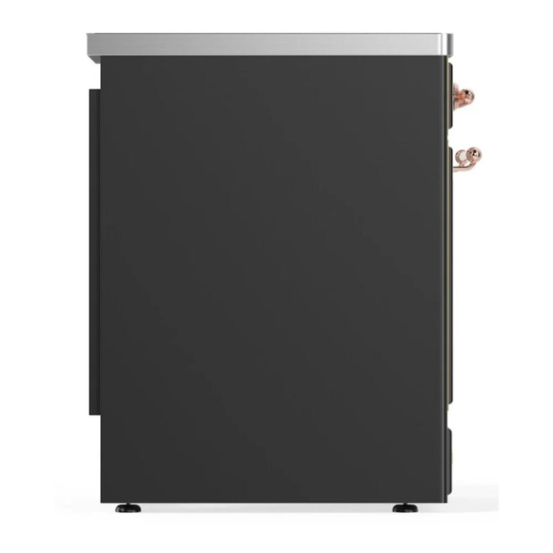 ILVE Majestic II 30" Induction Freestanding Range in Graphite Matte with Copper Trim, UMI30NE3MGP