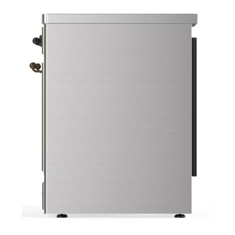 ILVE Majestic II 30" Induction Freestanding Range in Stainless Steel with Burnished Trim, UMI30NE3SSB
