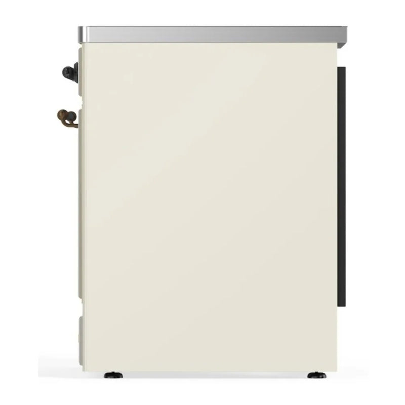 ILVE Majestic II 30" Induction Freestanding Range in Antique White with Burnished Trim, UMI30QNE3AWB