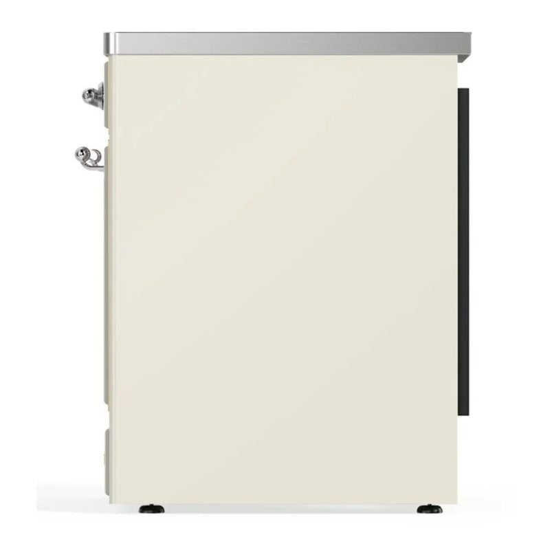 ILVE Majestic II 30" Induction Freestanding Range in Antique White with Chrome Trim, UMI30QNE3AWC