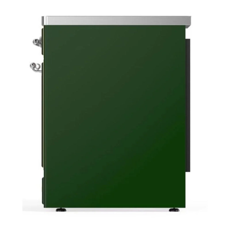 ILVE Majestic II 30" Induction Freestanding Range in Emerald Green with Chrome Trim, UMI30QNE3EGC
