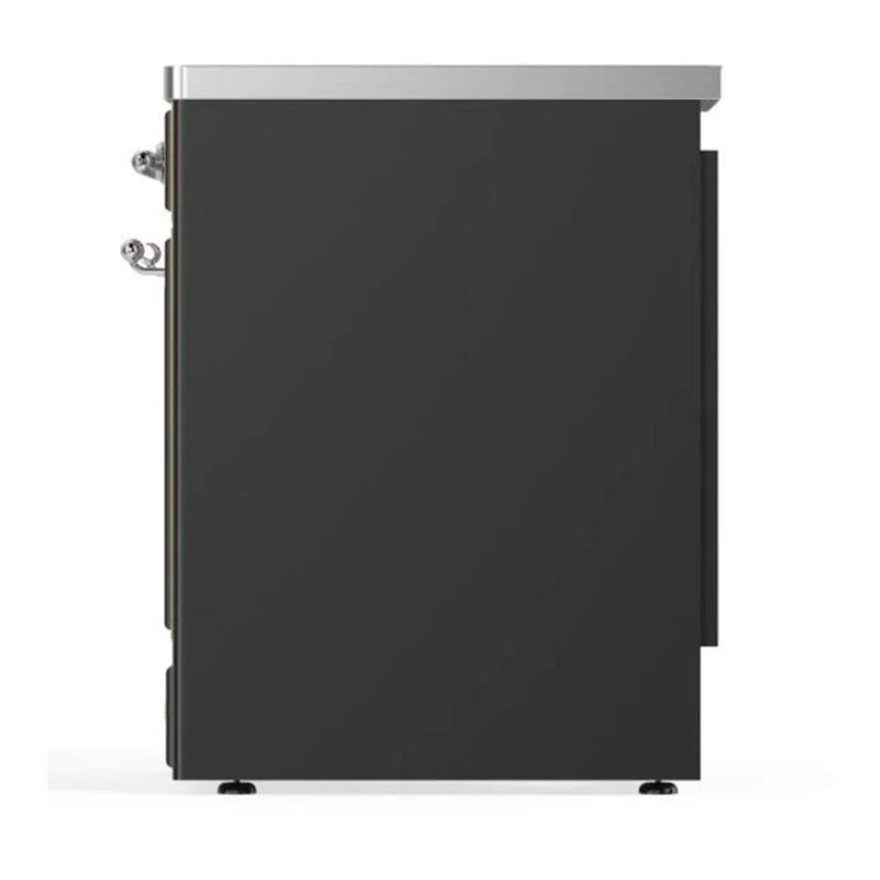 ILVE Majestic II 30" Induction Freestanding Range in Graphite Matte with Chrome Trim, UMI30QNE3MGC