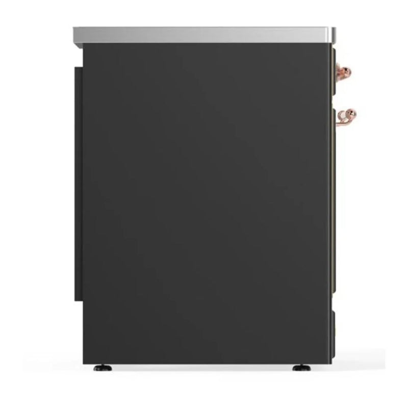ILVE Majestic II 30" Induction Freestanding Range in Graphite Matte with Copper Trim, UMI30QNE3MGP