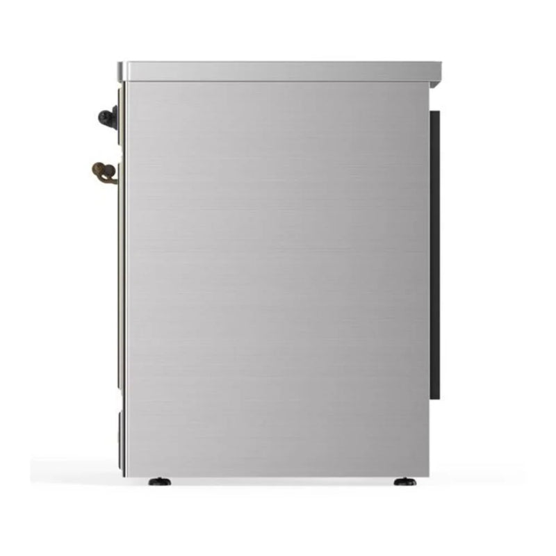 ILVE Majestic II 30" Induction Freestanding Range in Stainless Steel with Burnished Trim, UMI30QNE3SSB