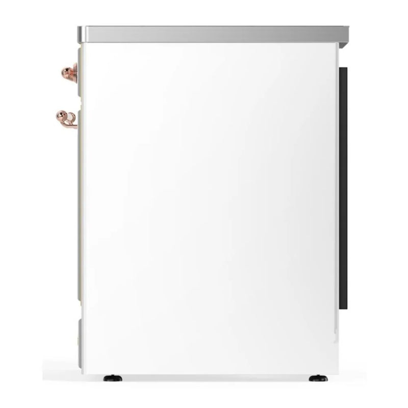 ILVE Majestic II 30" Induction Freestanding Range in White with Copper Trim, UMI30QNE3WHP