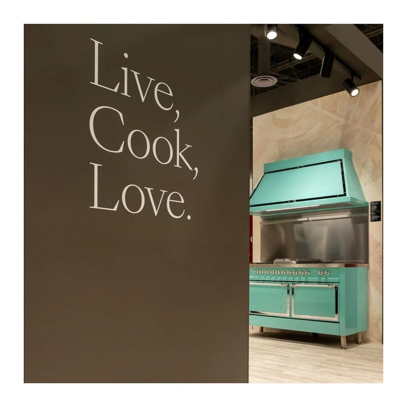 ILVE Nostalgie II Noblesse 60" Dual Fuel Freestanding Range in RAL Color with Chrome Trim, UN60FQNMPRAC