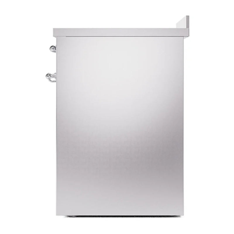 ILVE Nostalgie II Noblesse 30" Induction Freestanding Range in Stainless Steel with Chrome Trim, UNI304QNMPSSC