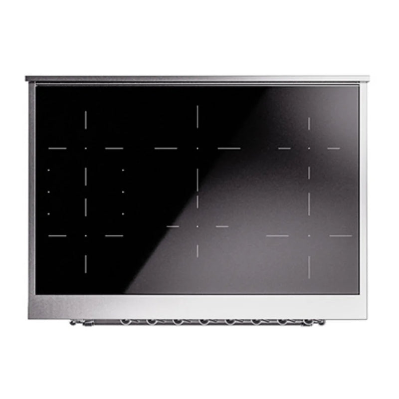 ILVE Nostalgie II Noblesse 36" Induction Freestanding Range in RAL Color with Chrome Trim, UNI366NMPRAC