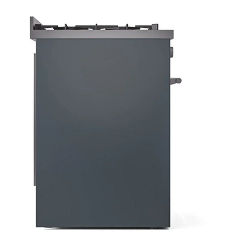 ILVE Professional Plus II 30" Dual Fuel Freestanding Range in Blue Grey with Stainless Steel Trim, UP30QMPBGLP