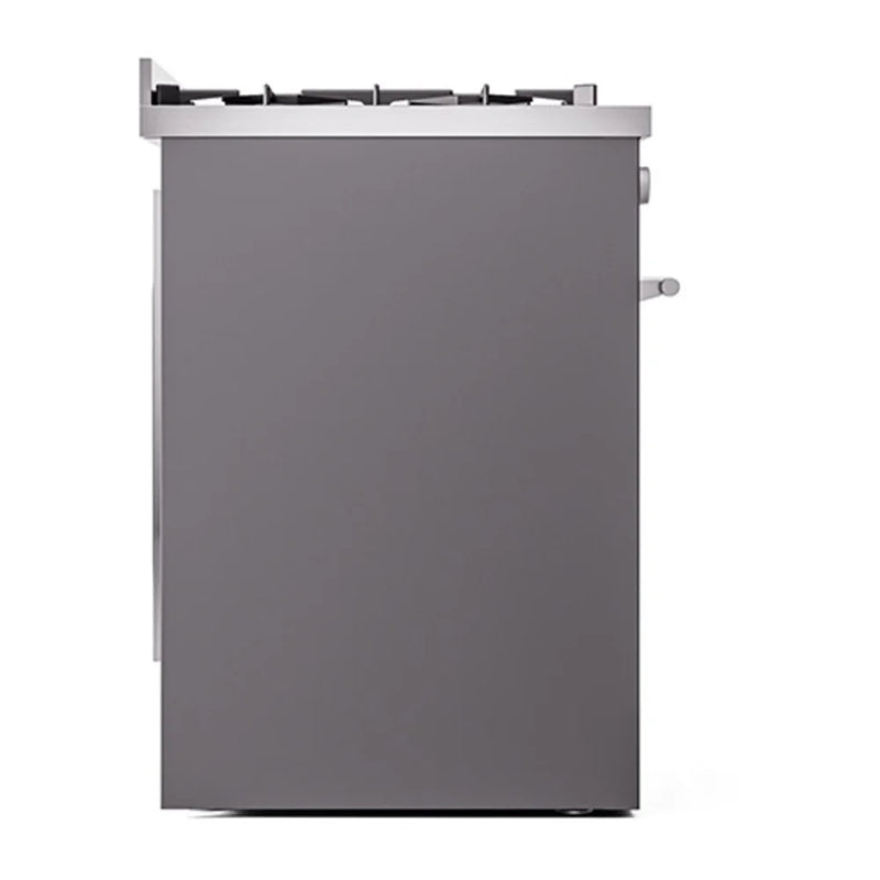 ILVE Professional Plus II 30" Dual Fuel Freestanding Range in Graphite Matte with Stainless Steel Trim, UP30QMPMG