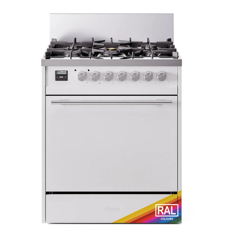 ILVE Professional Plus II 30" Dual Fuel Freestanding Range in RAL Color with Stainless Steel Trim, UP30QMPRA