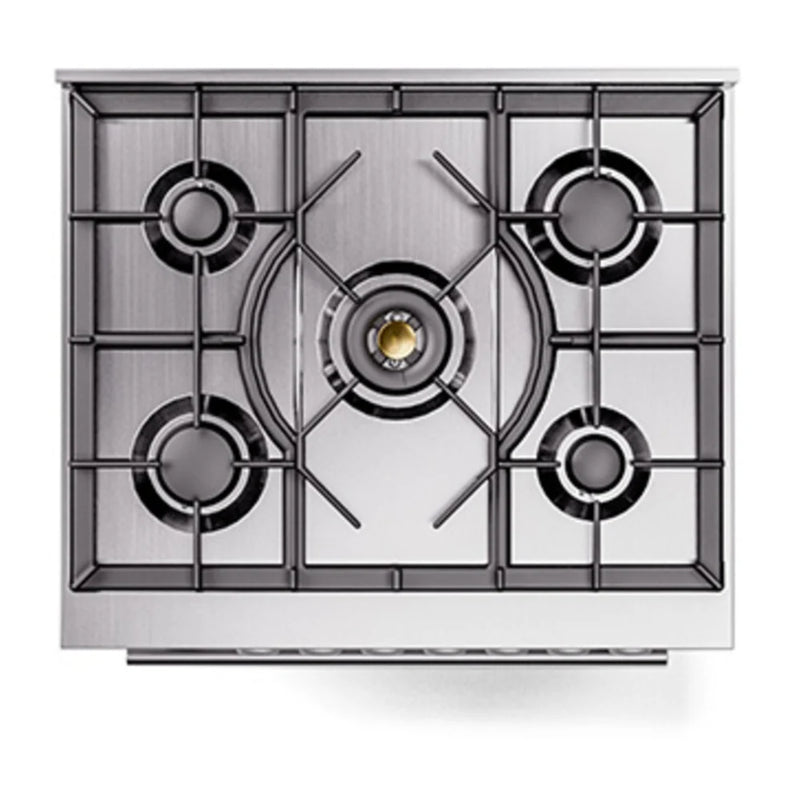 ILVE Professional Plus II 30" Dual Fuel Freestanding Range in RAL Color with Stainless Steel Trim, UP30QMPRA