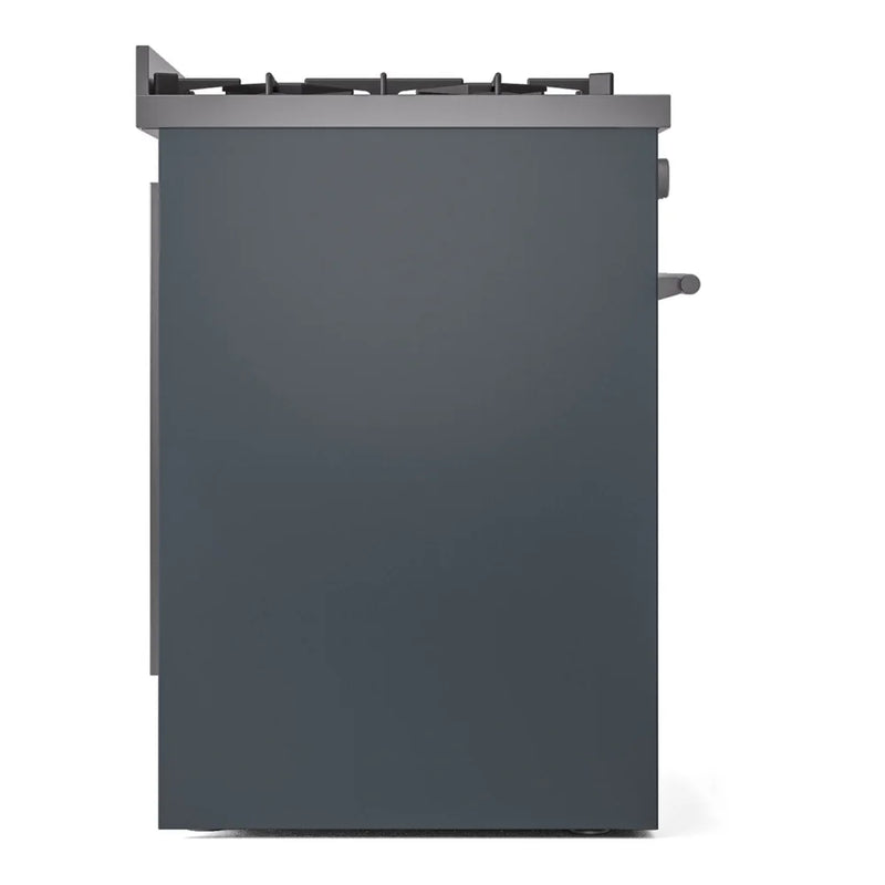 ILVE Professional Plus II 30" Dual Fuel Freestanding Range in Blue Grey with Stainless Steel Trim, UP30WMPBGLP