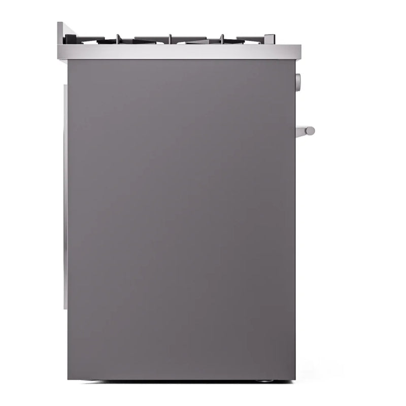 ILVE Professional Plus II 30" Dual Fuel Freestanding Range in Graphite Matte with Stainless Steel Trim, UP30WMPMGLP