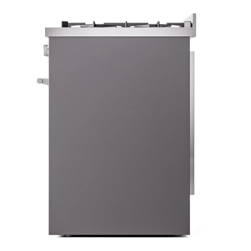 ILVE Professional Plus II 30" Dual Fuel Freestanding Range in Graphite Matte with Stainless Steel Trim, UP30WMPMG