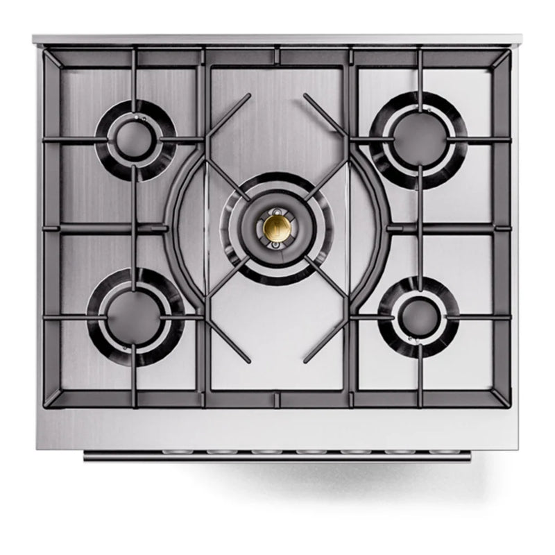 ILVE Professional Plus II 30" Dual Fuel Freestanding Range in Stainless Steel with Stainless Steel Trim, UP30WMPSSLP
