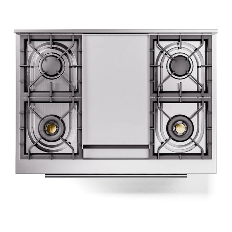 ILVE Professional Plus II 36" Dual Fuel Freestanding Range in Stainless Steel with Satin Trim, UP36FWMPSS