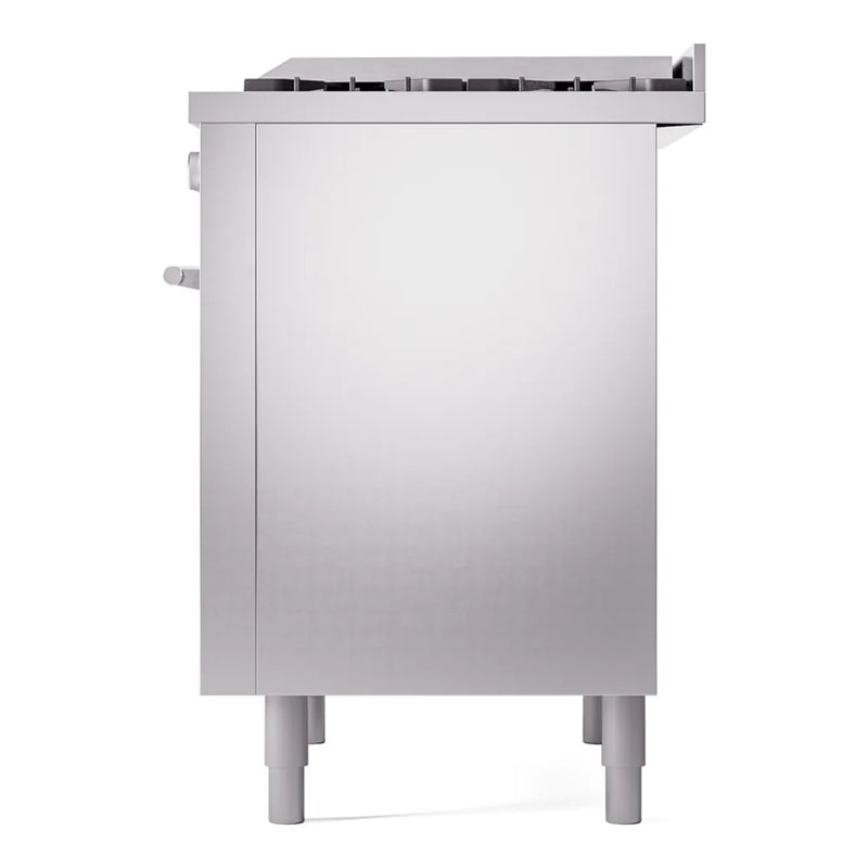 ILVE Professional Plus II 36" Dual Fuel Freestanding Range in Stainless Steel with Satin Trim, UP36FWMPSS