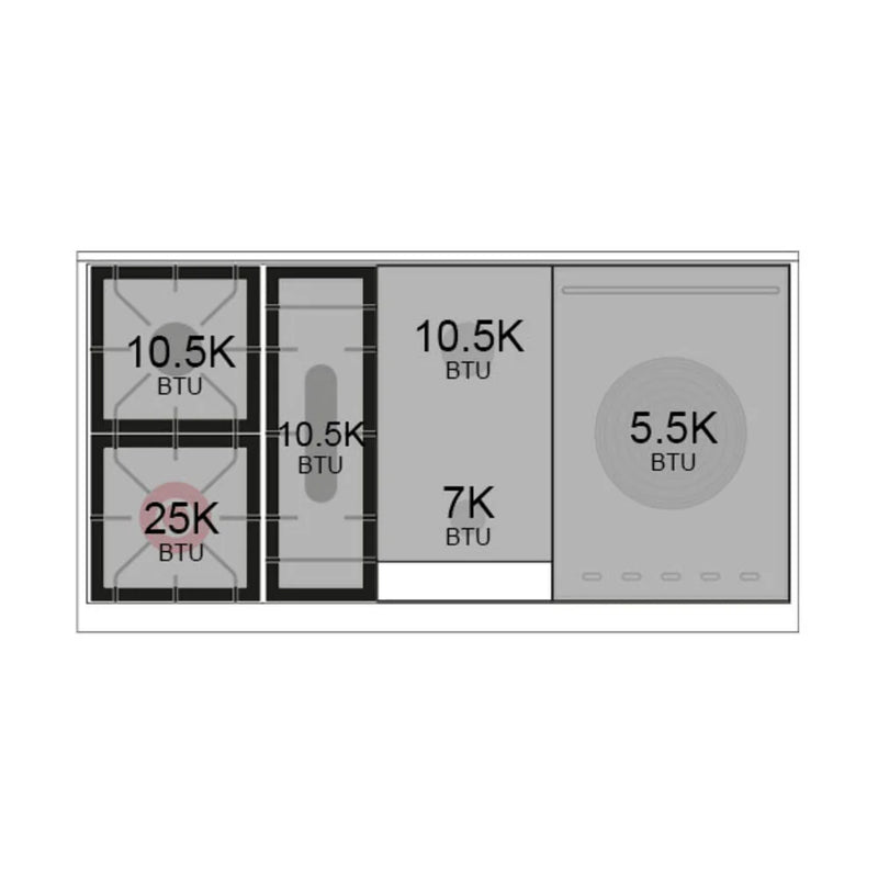 ILVE Professional Plus II 48" Dual Fuel Freestanding Range in Glossy Black with Stainless Steel Trim, UP48FSWMPBKLP
