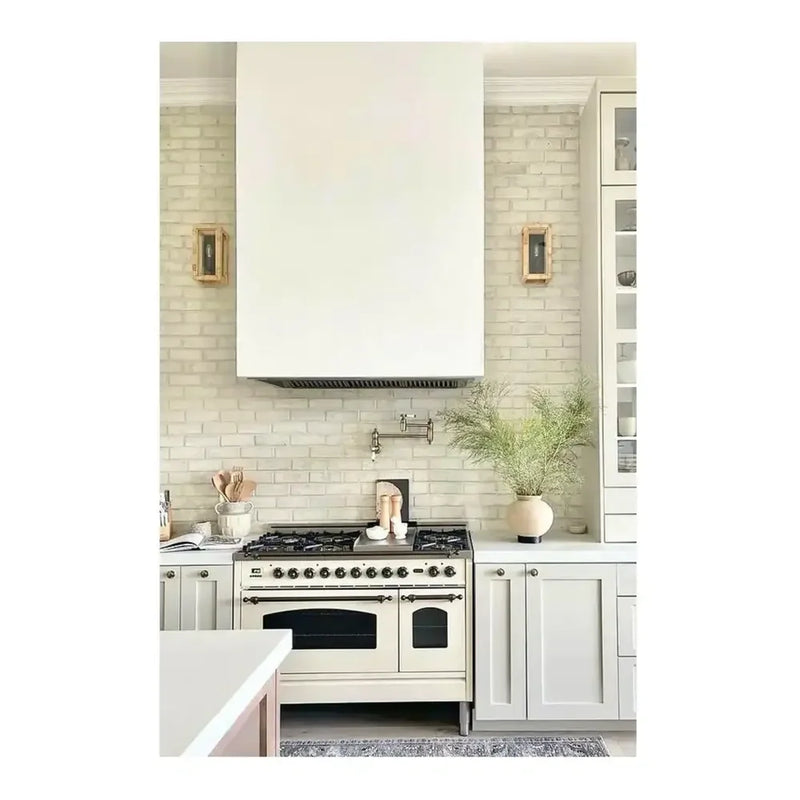 ILVE Nostalgie II 60" Dual Fuel Freestanding Range in Antique White with Burnished Trim, UP60FNMPAWBLP