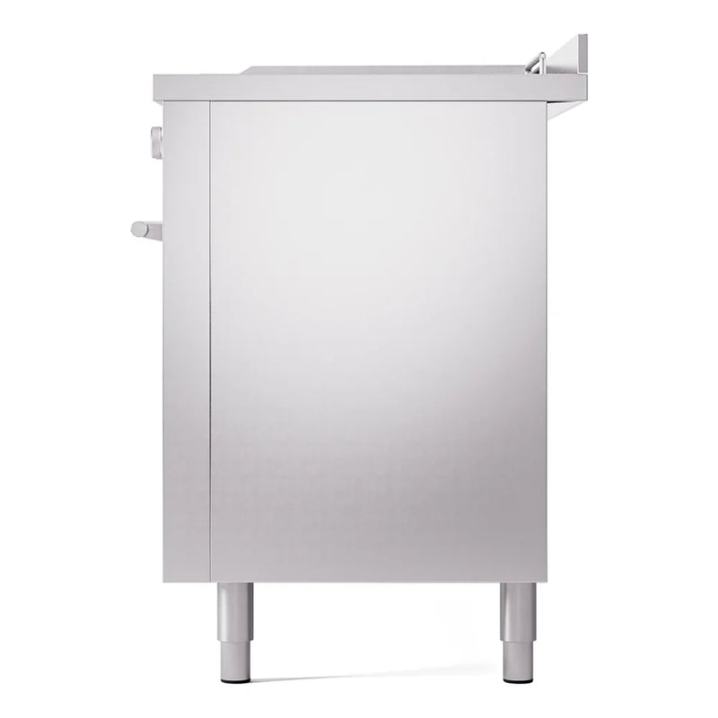 ILVE Professional Plus II 60" Dual Fuel Freestanding Range in Stainless Steel with Stainless Steel Trim, UP60FSQMPSSLP