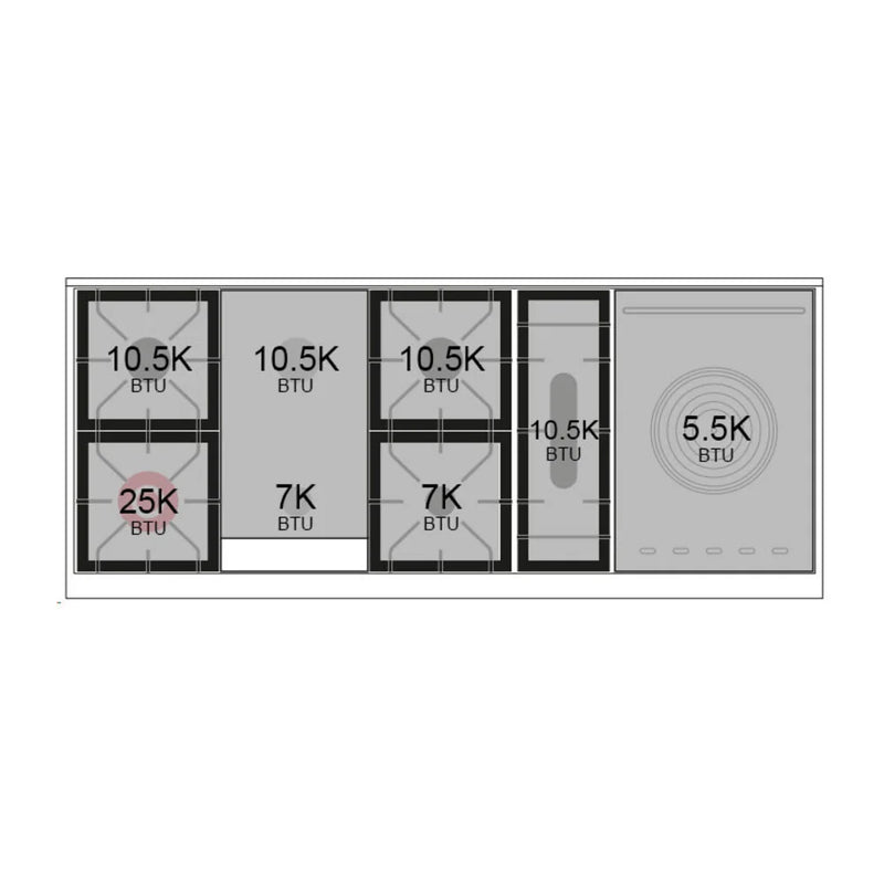 ILVE Professional Plus II 60" Dual Fuel Freestanding Range in White with Stainless Steel Trim, UP60FSQMPWHLP