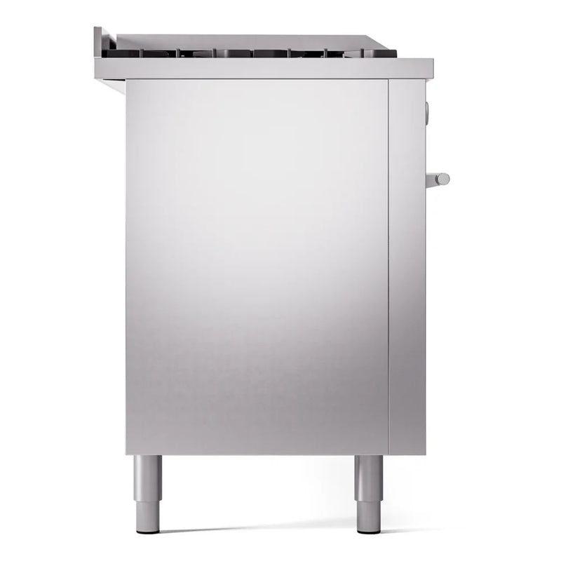 ILVE Professional Plus II 60" Dual Fuel Freestanding Range in Stainless Steel with Stainless Steel Trim, UP60FSWMPSSLP