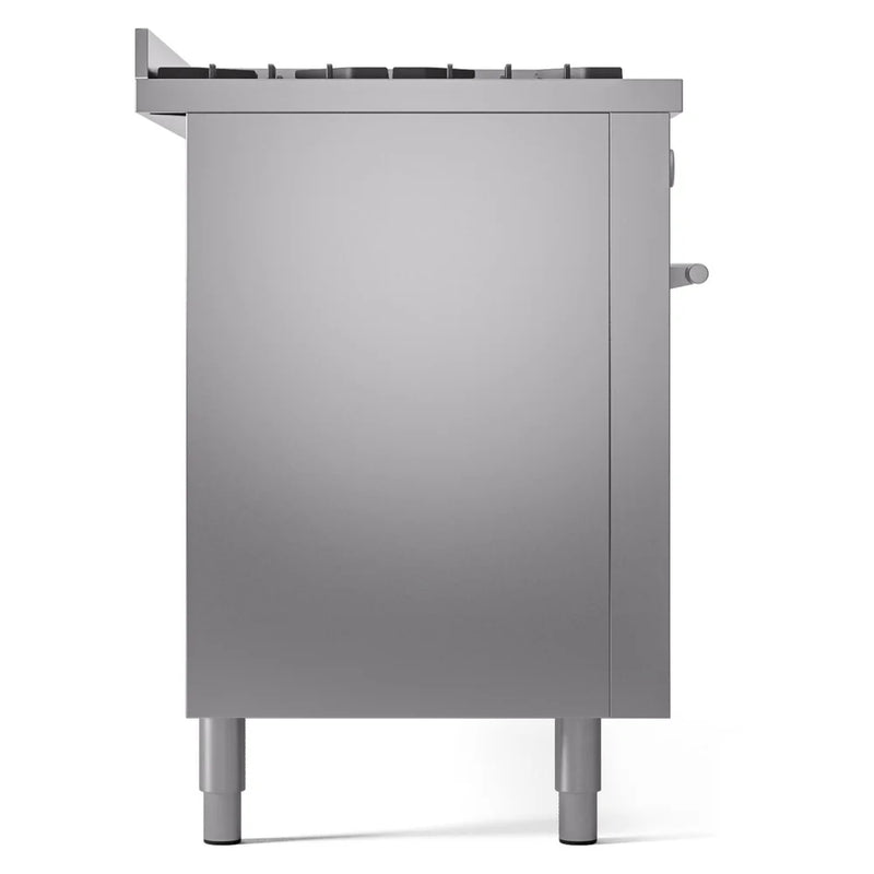 ILVE Professional Plus II 60" Dual Fuel Freestanding Range in Stainless Steel with Stainless Steel Trim, UP60FWMPSSLP