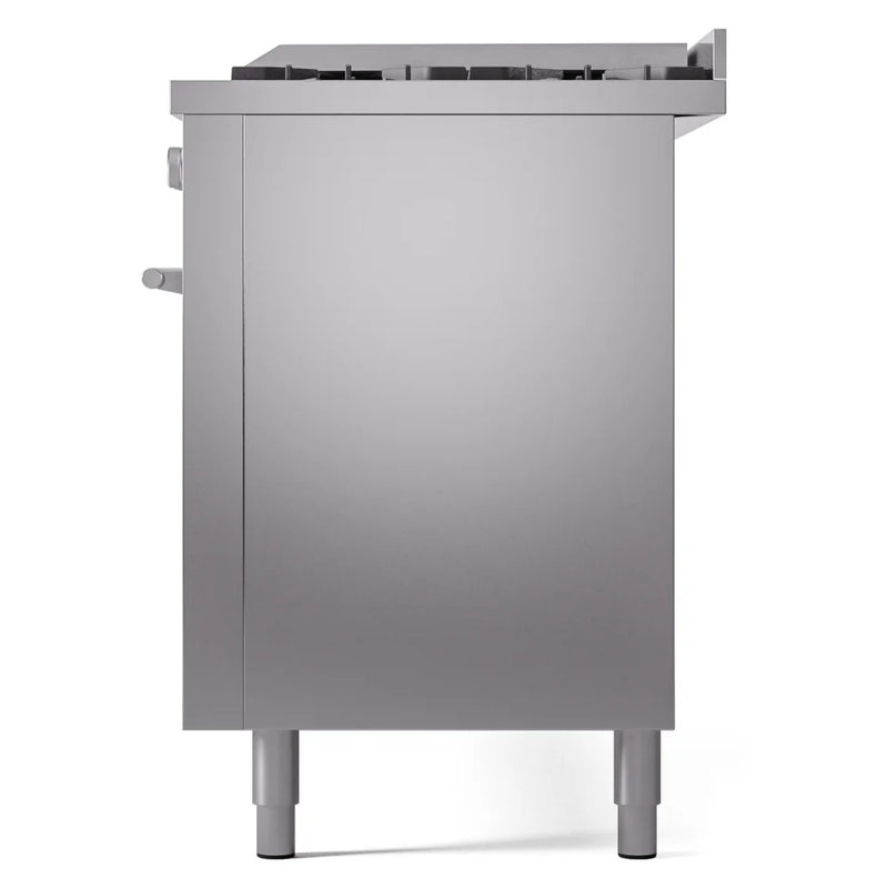 ILVE Professional Plus II 60" Dual Fuel Freestanding Range in Stainless Steel with Stainless Steel Trim, UP60FWMPSS