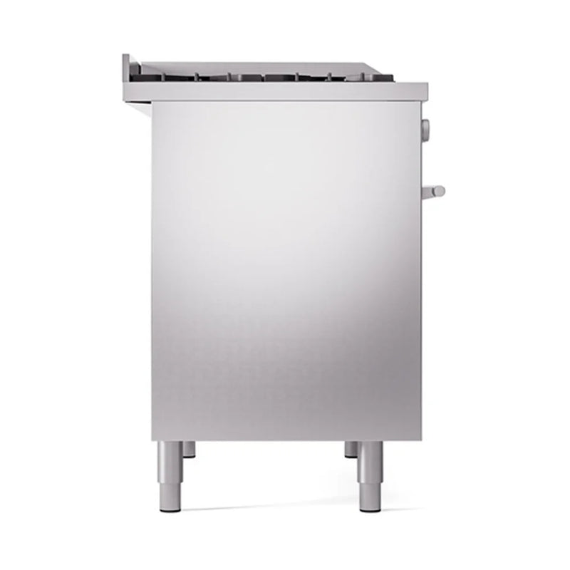 ILVE Professional Plus II 40" Dual Fuel Freestanding Range in Stainless Steel with Stainless Steel Trim, UPD40FQMPSSLP