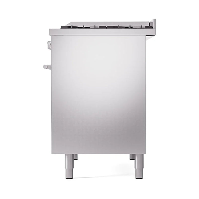 ILVE Professional Plus II 40" Dual Fuel Freestanding Range in Stainless Steel with Stainless Steel Trim, UPD40FQMPSS