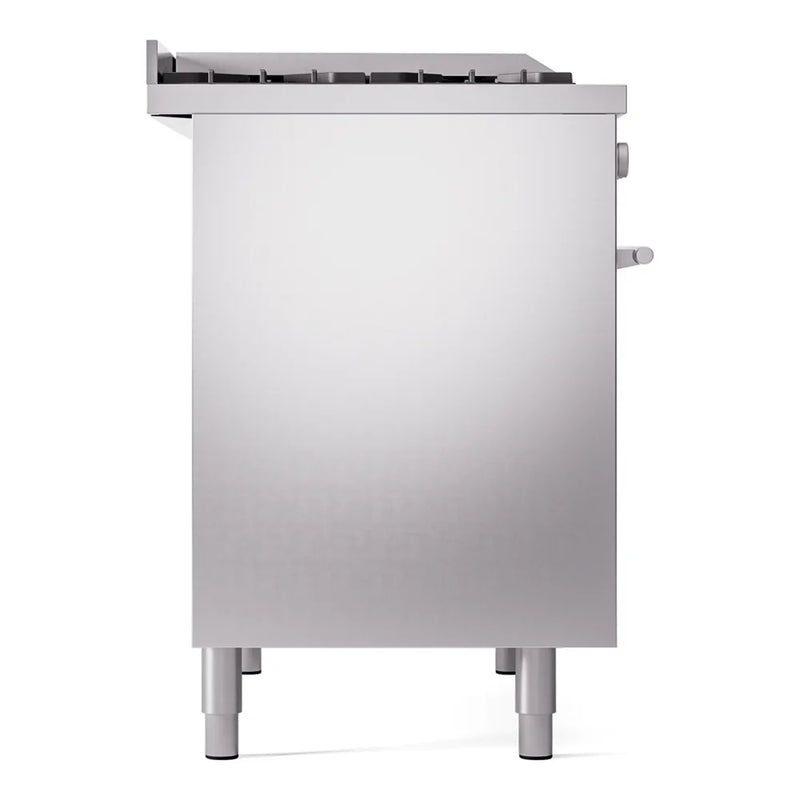 ILVE Professional Plus II 40" Dual Fuel Freestanding Range in Stainless Steel with Satin Trim, UPD40FWMPSS