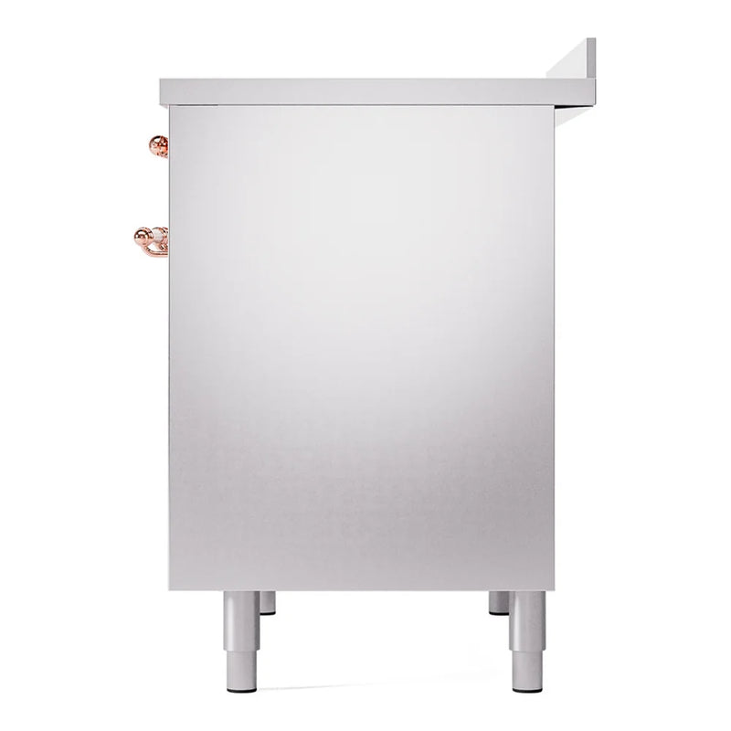 ILVE Nostalgie II 40" Induction Freestanding Range in Stainless Steel with Copper Trim, UPDI406NMPSSP