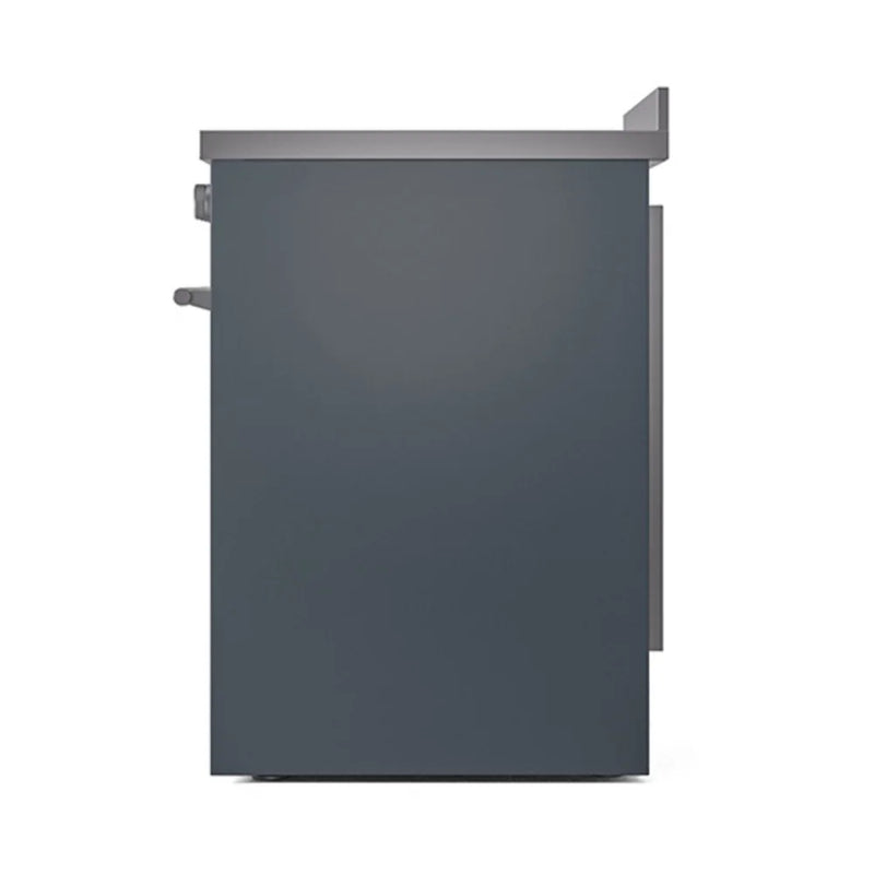 ILVE Professional Plus II 30" Induction Freestanding Range in Blue Grey with Stainless Steel Trim, UPI304QMPBG