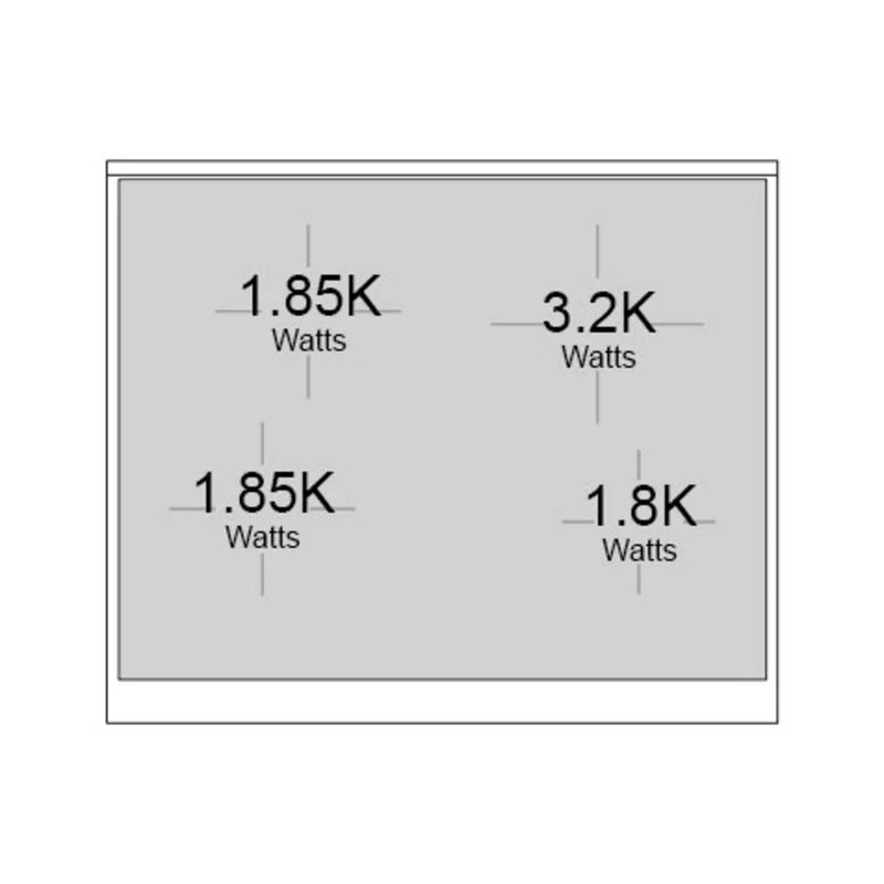 ILVE Professional Plus II 30" Induction Freestanding Range in Glossy Black with Stainless Steel Trim, UPI304QMPBK