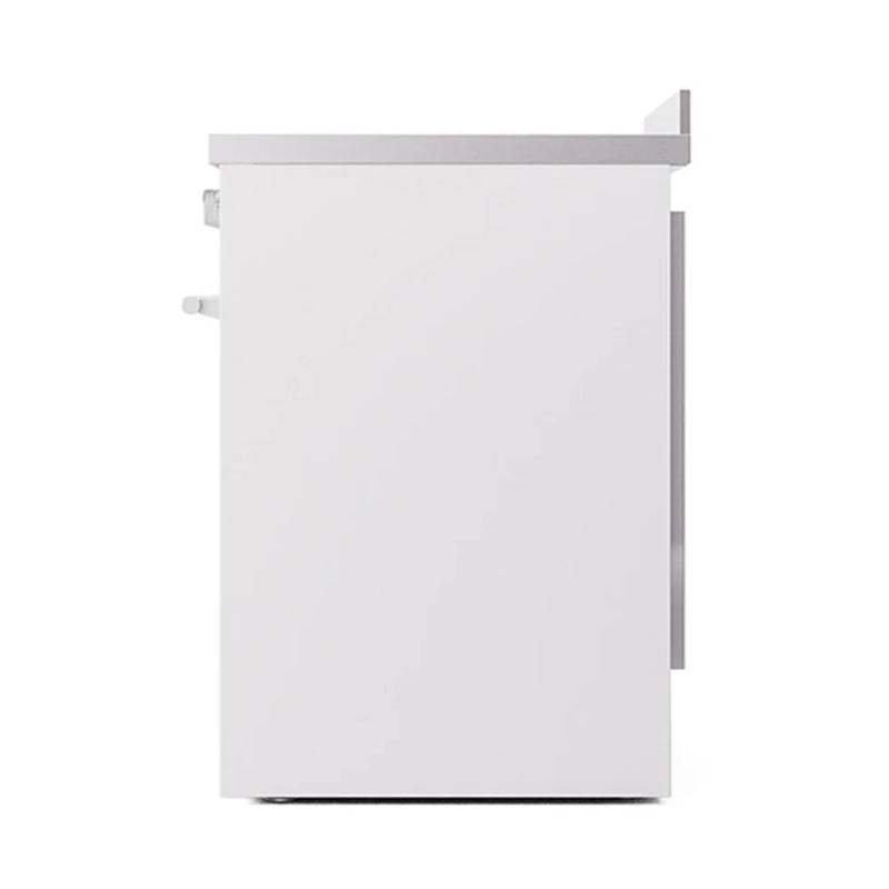 ILVE Professional Plus II 30" Induction Freestanding Range in White with Stainless Steel Trim, UPI304QMPWH