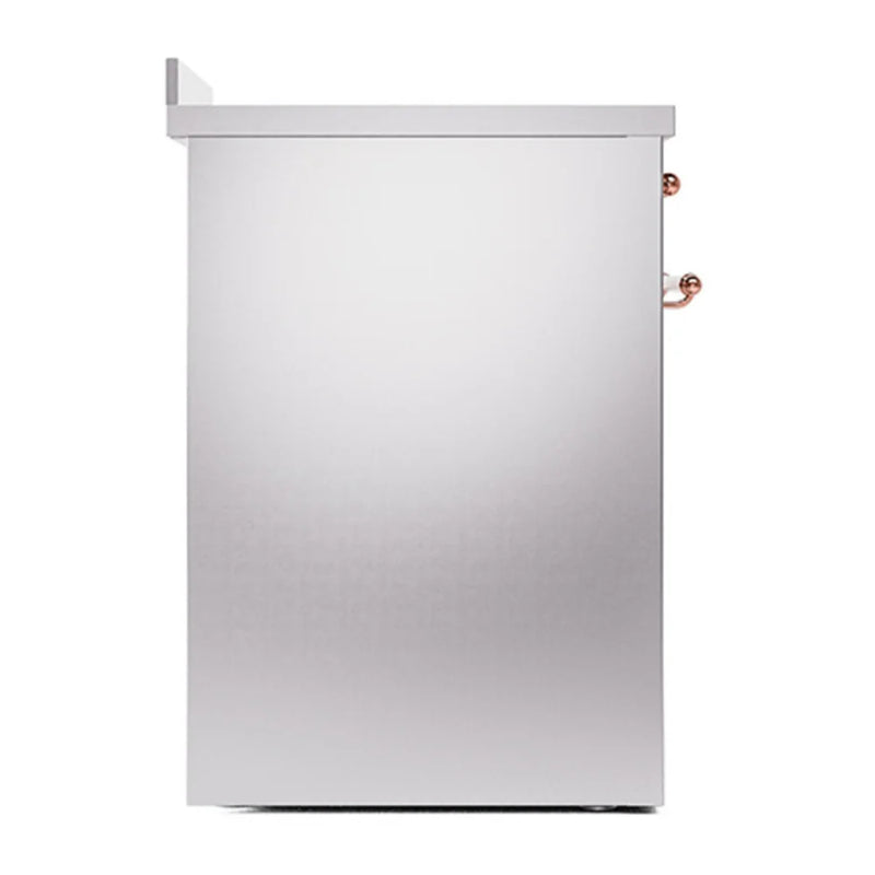 ILVE Nostalgie II 30" Induction Freestanding Range in Stainless Steel with Copper Trim, UPI304QNMPSSP