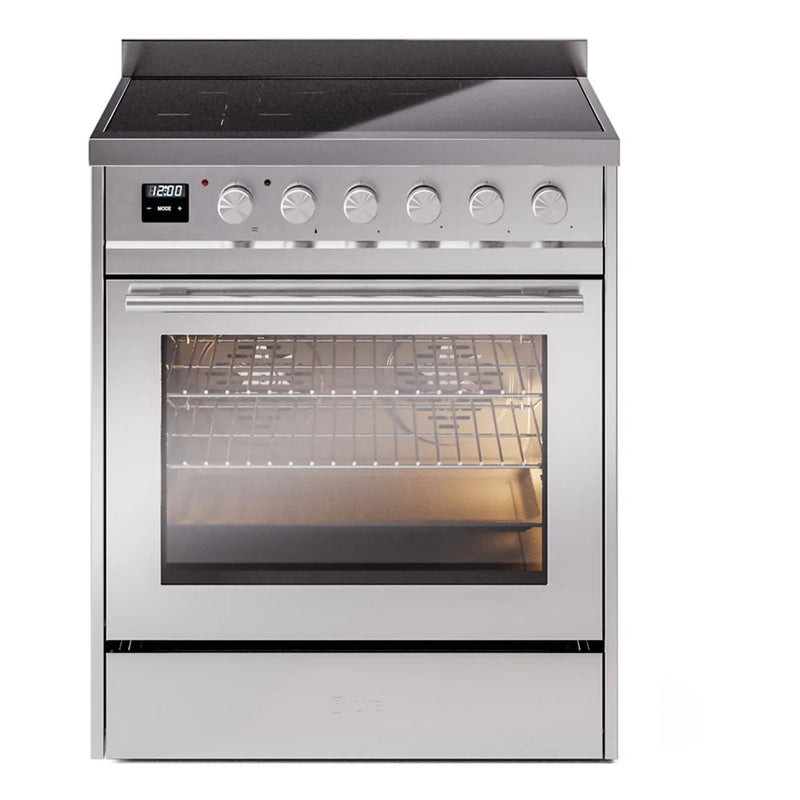 ILVE Professional Plus II 30" Induction Freestanding Range in Stainless Steel with Stainless Steel Trim, UPI304WMPSS