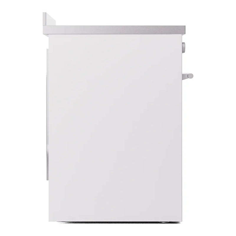 ILVE Professional Plus II 30" Induction Freestanding Range in White with Stainless Steel Trim, UPI304WMPWH