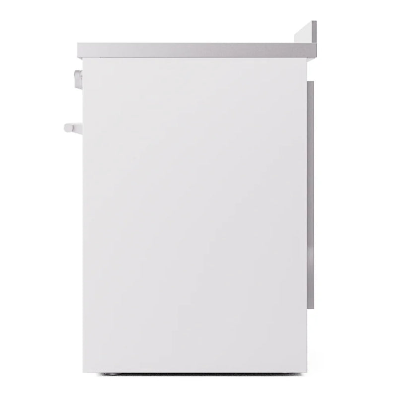 ILVE Professional Plus II 30" Induction Freestanding Range in White with Stainless Steel Trim, UPI304WMPWH