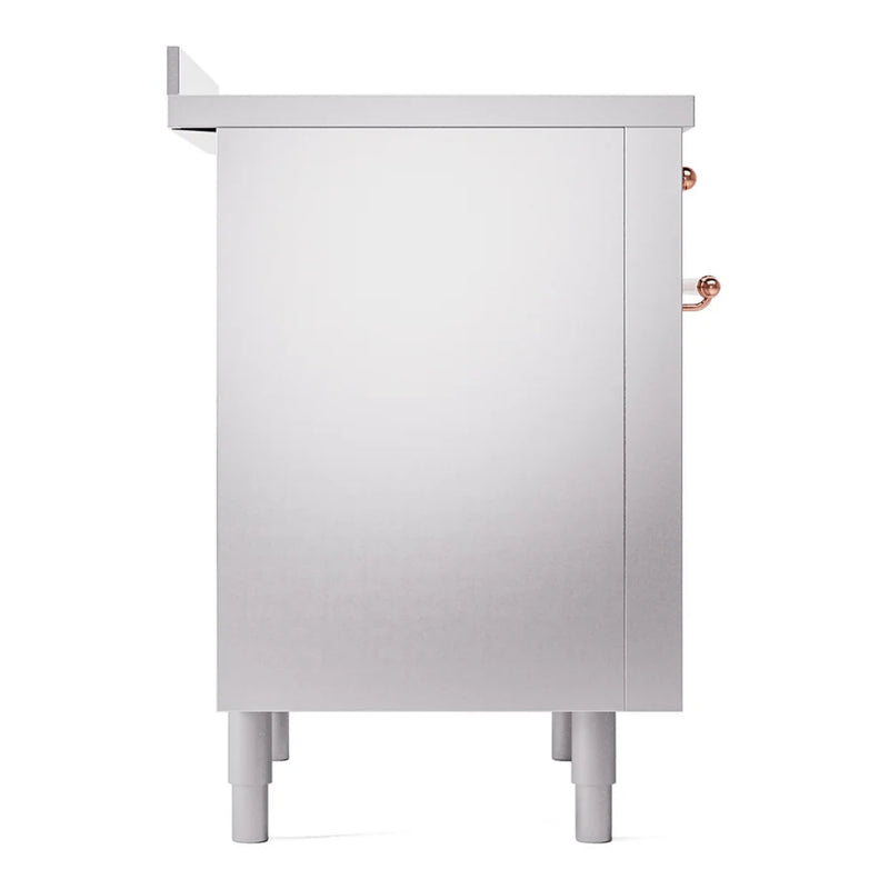 ILVE Nostalgie II 36" Induction Freestanding Range in Stainless Steel with Copper Trim, UPI366NMPSSP